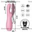 Threesome 3 estimulador vaginal con carga USB